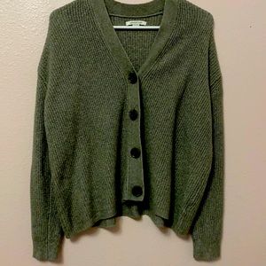 American Eagle Nardo Green Cardigan